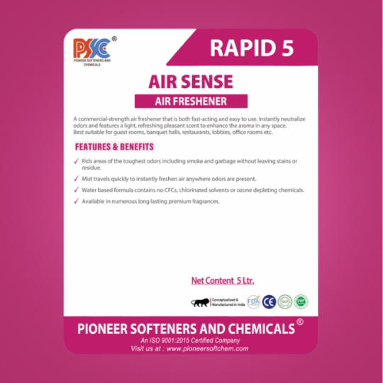 RAPID 5 Air Freshener Pioneer Softeners and Chemicals